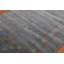 Tapis oriental rayé gris Gabbeh 5 x 8