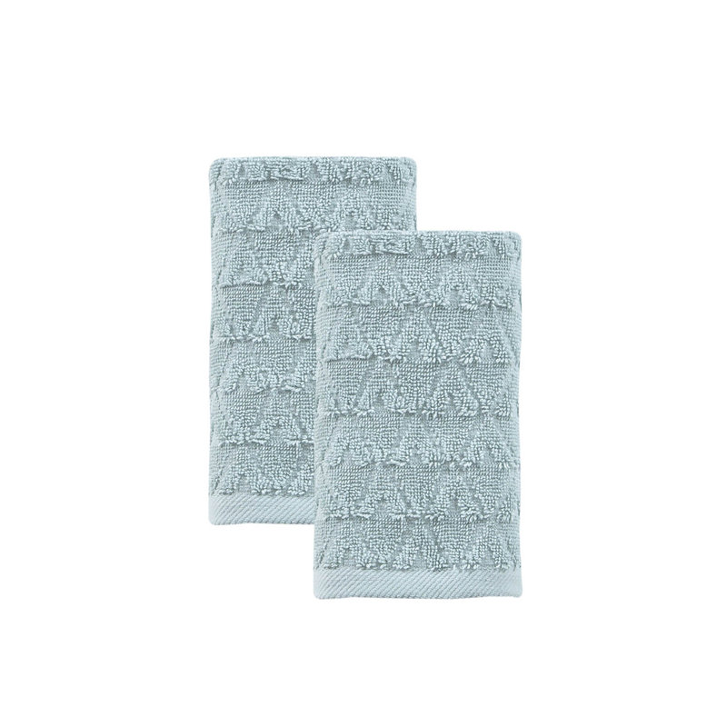 Spotts Midweight Jacquard Hand Towel, Blue