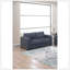 Ensemble de canapé et de causeuse 2 pièces en velours côtelé gris foncé Uniform Design-201357357