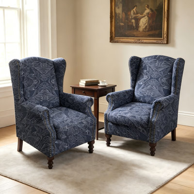 Chloris 30"W Upholstered Wingback Armchair