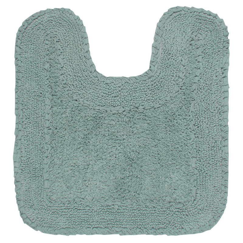 Aceyon 100% Cotton Contour Mat 20"x20", Blue