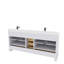 Meuble-lavabo double 72 po Maya avec comptoir en quartz blanc-101808819-101808821