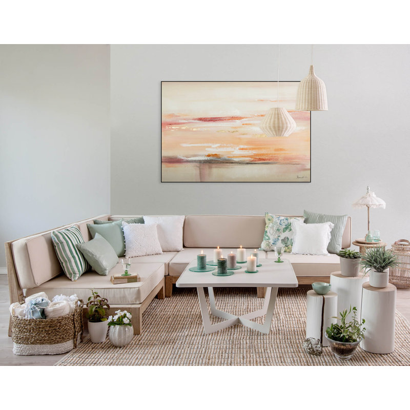 Rosewater Tides Hand Painted Acrylic Painting