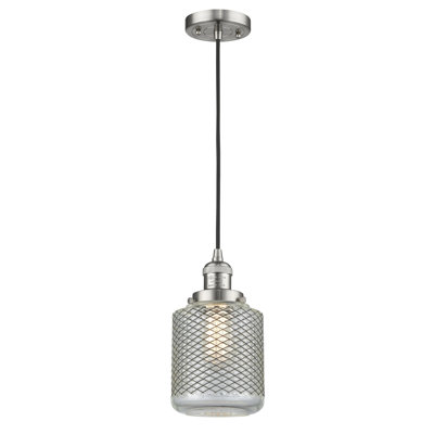Luminaire suspendu cylindrique 1 lumière Iyana