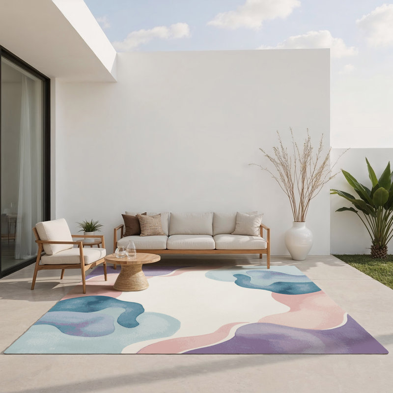 Tapis intérieur et extérieur Dewy Glow, Rectangle 1 pi 6 po x 2 pi 6 po