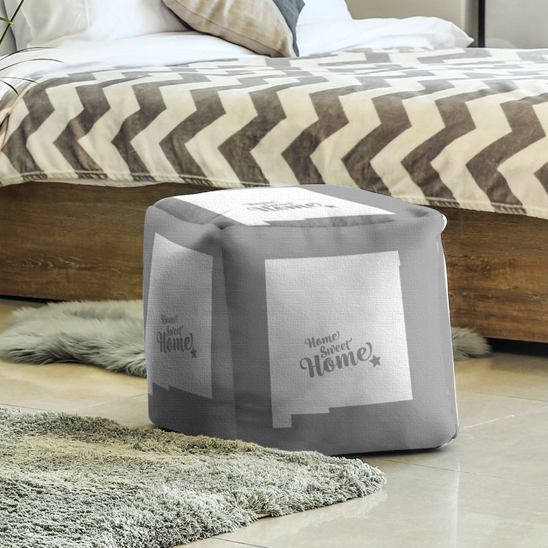 Repose-pieds à cubes roswell the home, Gris