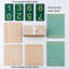 Calendrier perpétuel, calendrier en bois pour accessoires de bureau à domicile, calendrier en bloc de bois rétro (vert)-1376310619
