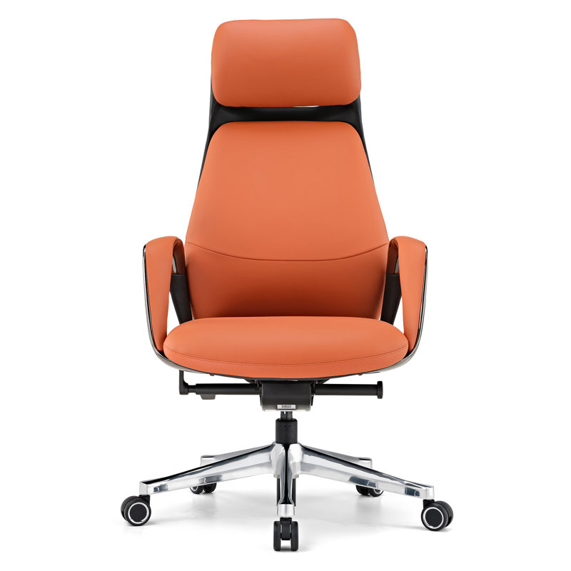 Demitrice Executive Chair with Headrest, Orange