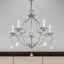 Lustre empire à 5 lumières de style bougie avec accents de cristal Daniesha-494608785