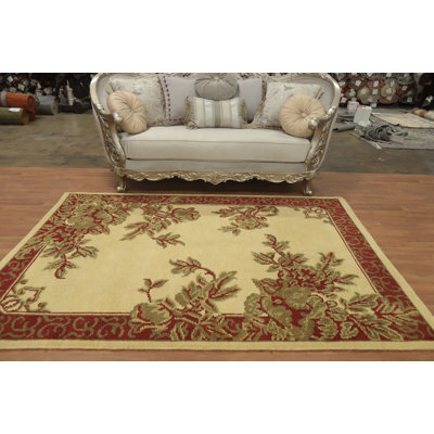 Tapis floral indien 6 x 8