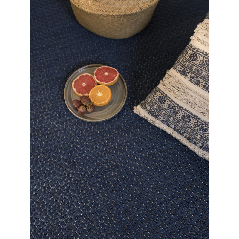 Tapis bleu marine Felicija, Rectangle 5 pi 3 po x 7 pi 6 po