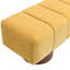 Banc de salle à manger rembourré en chenille jaune, sans assemblage, noyau en mousse de 11 po, longueur de 50 po, hauteur de 17 po, capacité de 300 lb, excellent pour l'assemblage des tabourets de chambre et de chambre à coucher, mousse haute, longue, haute, poids-401160701
