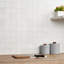 Bianco Dolomite 12 po X 12 po Carrelage mosaïque mural en marbre Honed (1 pied carré / chaque)