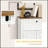 Modern Style 2-Drawer Nightstand Made with Wood & Mirrored Accents