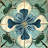 4" x 4" Mediterranean Spanish-Inspired Decorative Ceramic Pattern Vinyl Peel and Stick Mosaic Tile