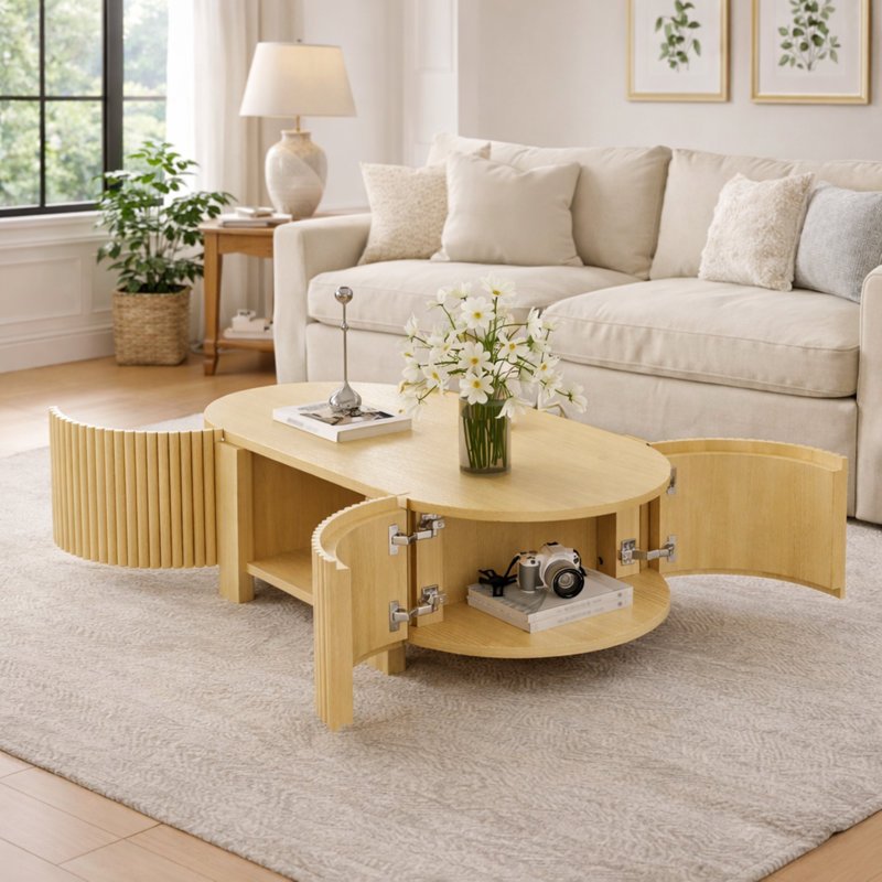 Table basse 47 po, Naturel
