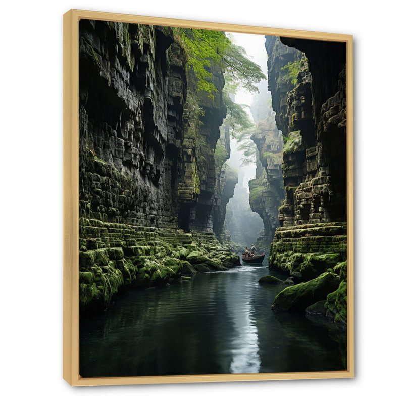 Canyon Canyon - Mystic Gorge, H 32 po x l 16 po x P 1 po, Cadre naturel flottant