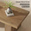Table basse 47,24 pouces cannelée rectangulaire pour salon, table d'appoint Farmhouse