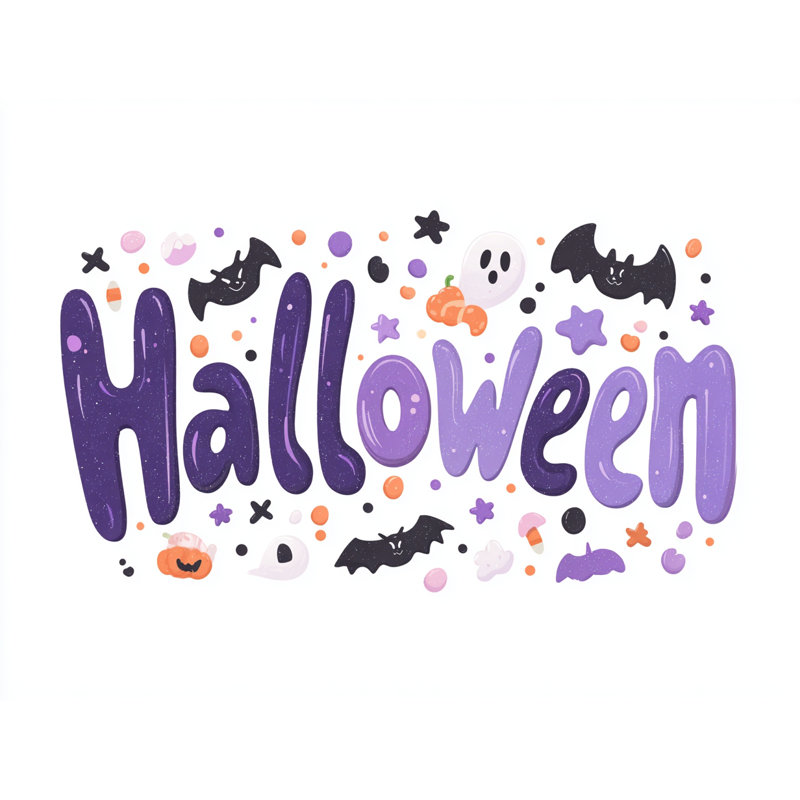 Lavande, art d'Halloween sur toile tendue
