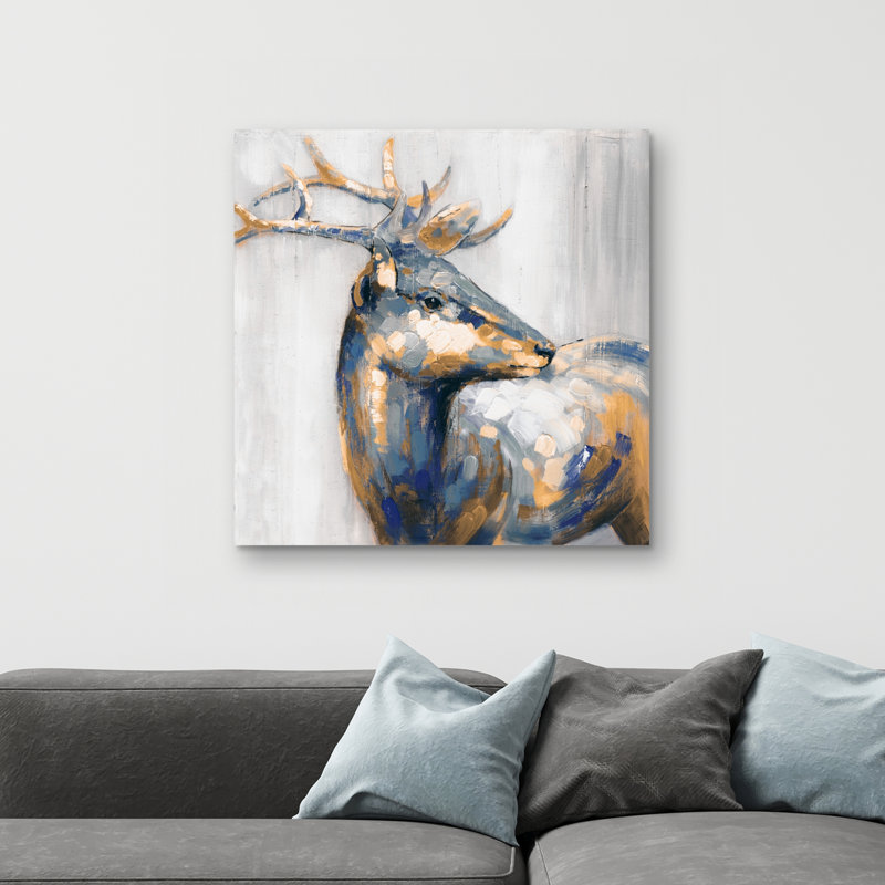 deer - 32"x32" art on canvas