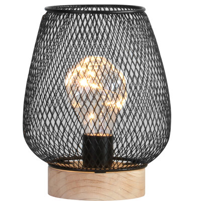 Nettie Wood Lamp Base Lamp
