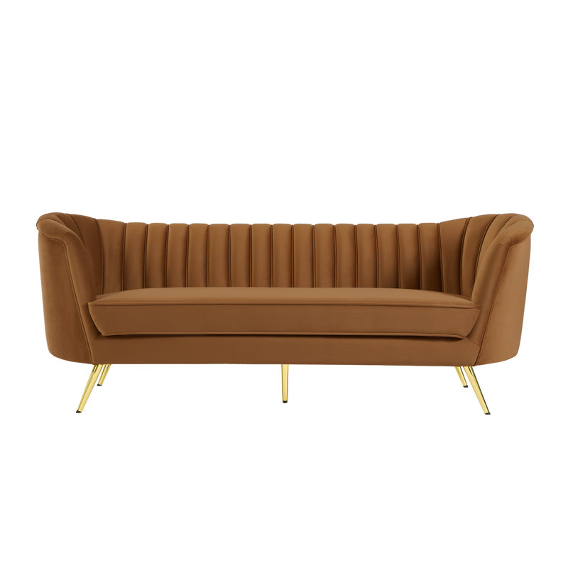 Margo 88" Velvet Flared Arm Sofa