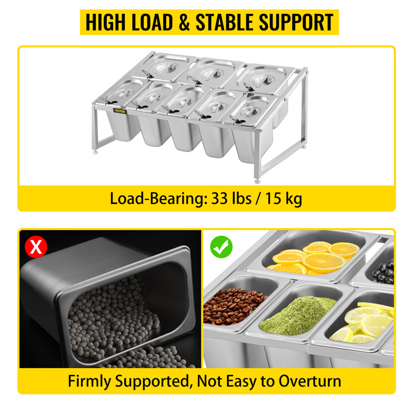 Expandable Silver Stainless Steel 2-Tier Countertop Spice Rack