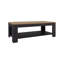 Table basse avec tablette de rangement ouverte