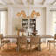 6-Light 38.98" W Boho Style Chandelier With Hand-Woven Rattan Shade For Kitchen Island, Dining Room, Entryway, Suitable For Sloped Roof Mounting-1435328574