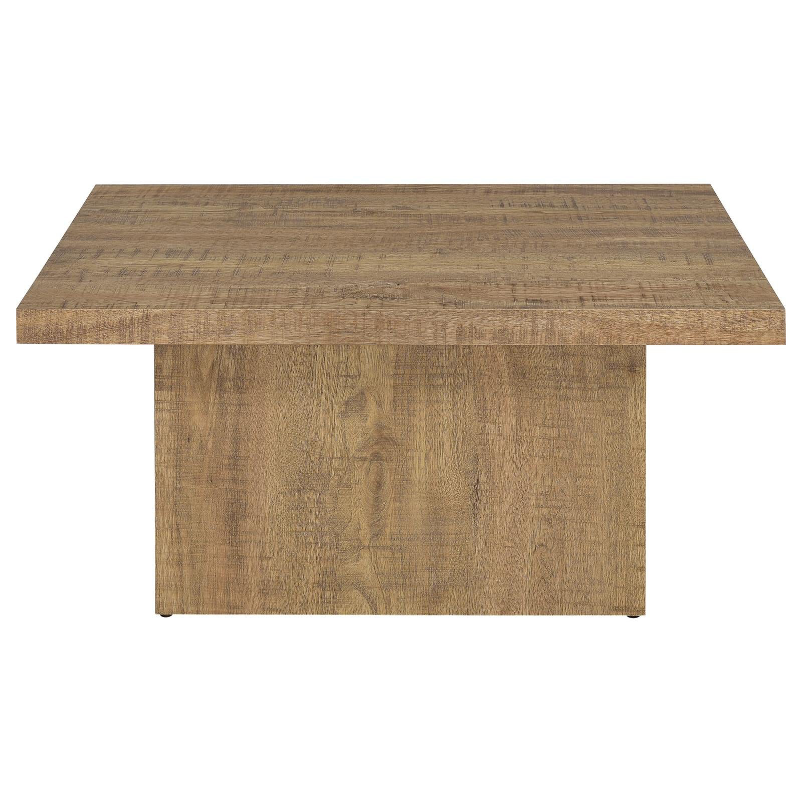 Millwood Pines Zetta Square Engineered Wood Coffee Table Mango | Wayfair