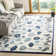 Coreatha Martha Stewart Hand Tufted Wool/Viscose Floral Rug in Blue