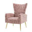 Fauteuil d'appoint rembourré en velours-84552759