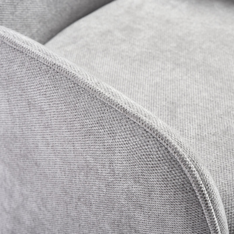 Chaise rembourrée Keeler, Gris