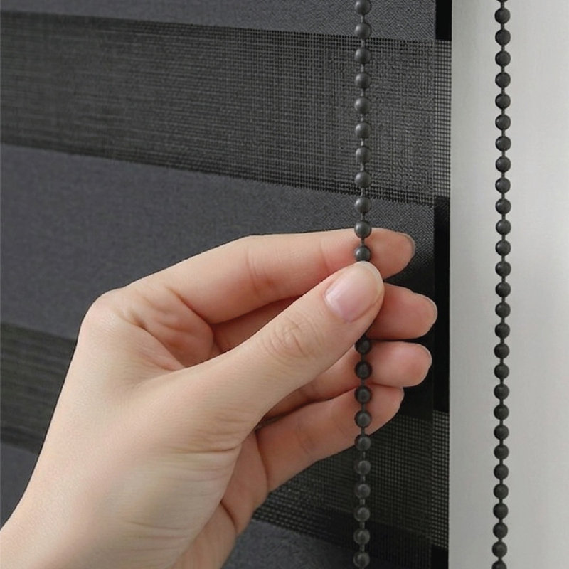 Dual Layer Day & Night Zebra Roller Blinds – Light Filtering Privacy Shades, Modern Window Treatment, Polyester Sheer & Solid Stripes for Living Room, Bedroom & Office