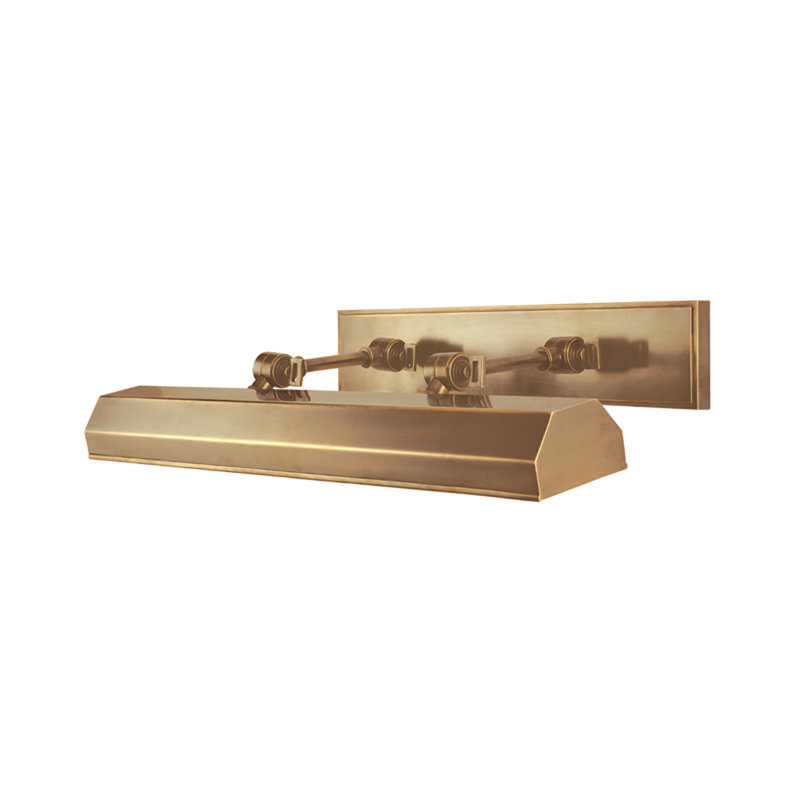 Woodbury Wall Mounted Picture Light, Aged Brass