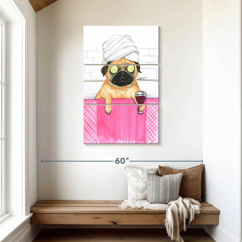 Bain Ketti Pug, H 45 po x l 28 po