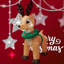 Décoration de jardin gonflable de Noël avec renne gonflable de 4 pieds