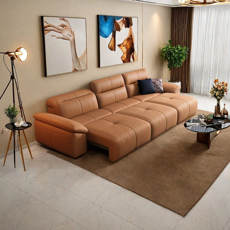 Stylish Minimalist Style Electric Sofa, 3, 36.22" H x 120.07" W x 42.51" D