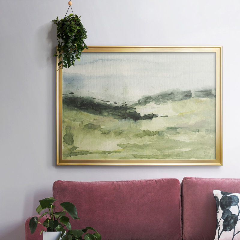 Hill Scramble II - Toile tendue avec châssis encadrée - 2759229, Or, H 14 po x l 20 po x P 1,5 po