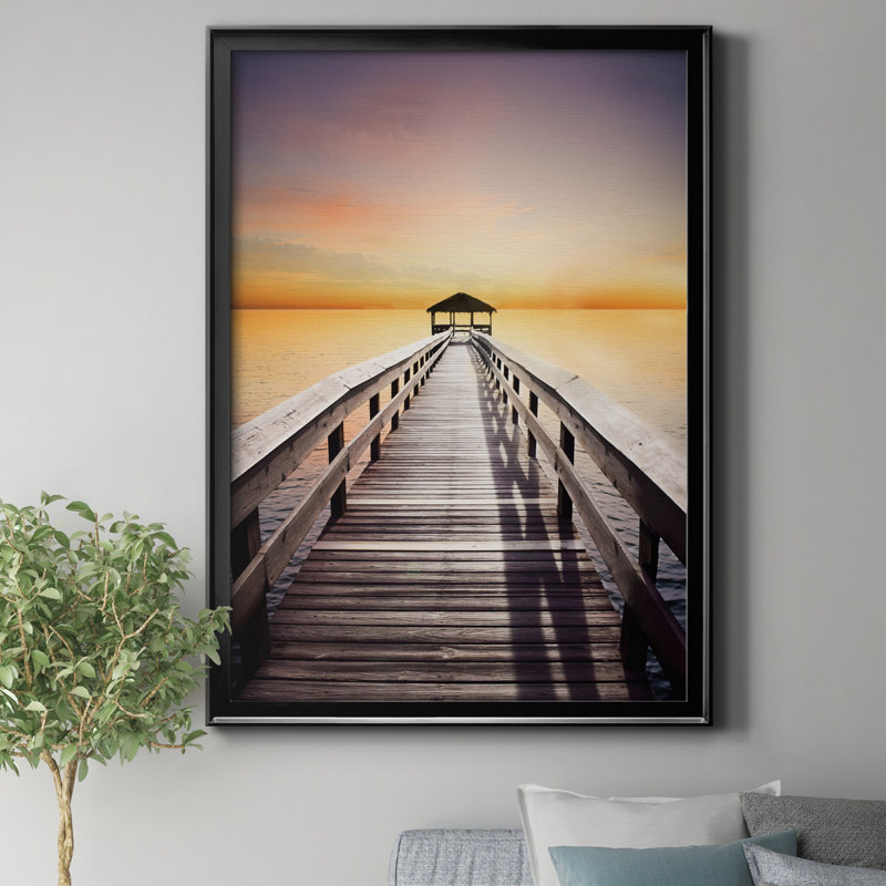 «Serene Hour» par J Paul, reproduction d'art graphique sur toile, H 30,5 po x l 42,5 po x P 1,5 po, Noir