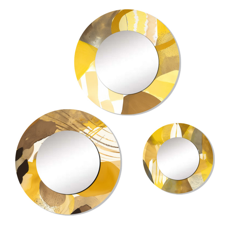 Evonna Metal Round Mirror