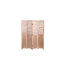 Paravent pliable en bois massif à 4 panneaux (140 cm L x 165 cm H), fini naturel, facile à plier, idéal pour préserver l'intimité et décorer.