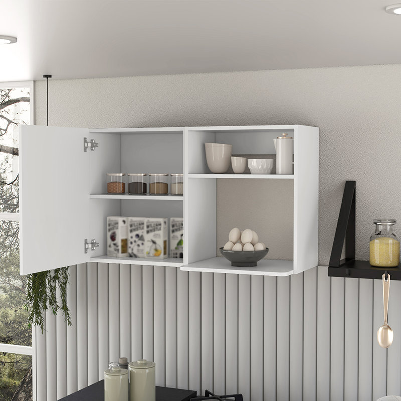 Brislington Kitchen Wall Cabinet, Burwood, White, Width X 39,3
