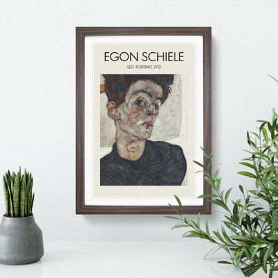 Self Portrait Vol.2 by Egon Schiele - Picture Frame Painting