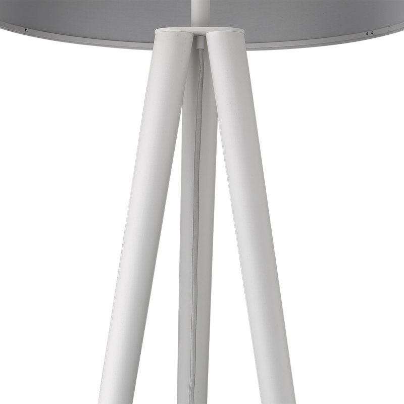 Lampe trépied 68,25 "Bivins, Blanc