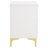 White 2-Drawer Rectangular Nightstand-262128568