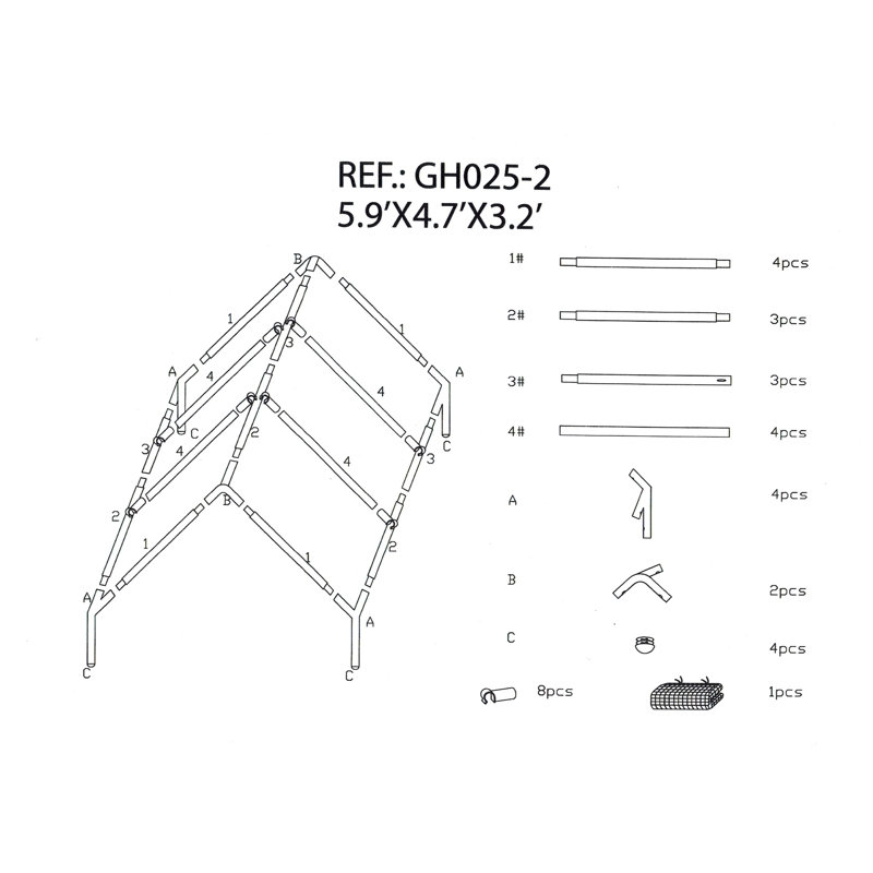 5 Ft. W x 6 Ft. D Mini Greenhouse