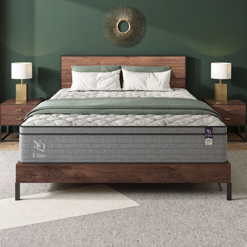 Grand matelas hybride en mousse viscoélastique gélifiée 10 pouces - soutien orthopédique, soulagement de la pression, base réglable, certifié CertiPUR-US, fabriqué aux États-Unis
