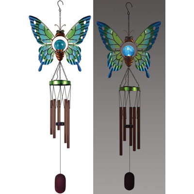Carillon solaire papillon 38 po