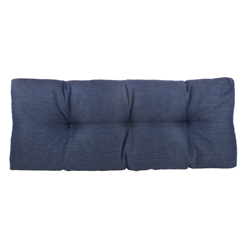 Omega Non-Slip Bench Cushion, Indigo, 35" W x 14" D